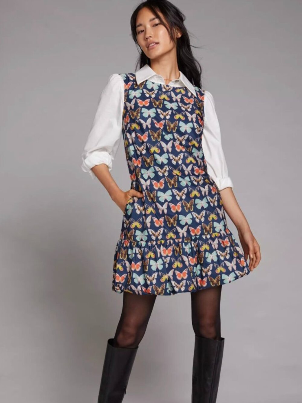 Maeve Anthropologie NWT Butterly Mod Mini Bubble Dress size 14